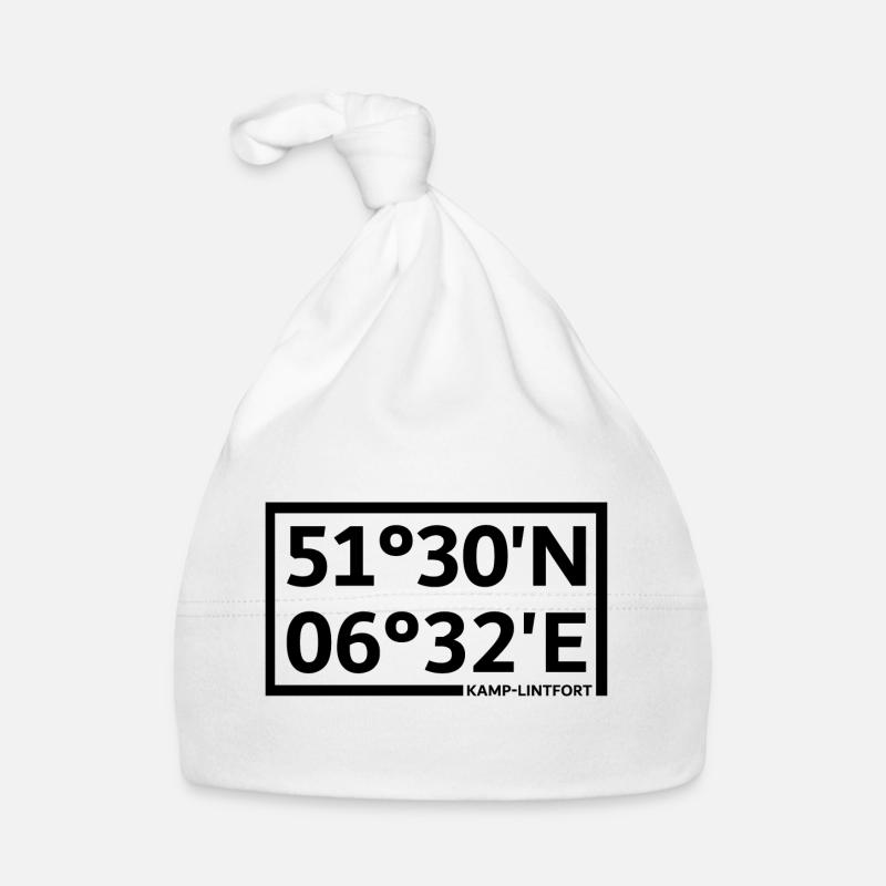 Kamp-Lintfort coordinates Organic Baby Cap