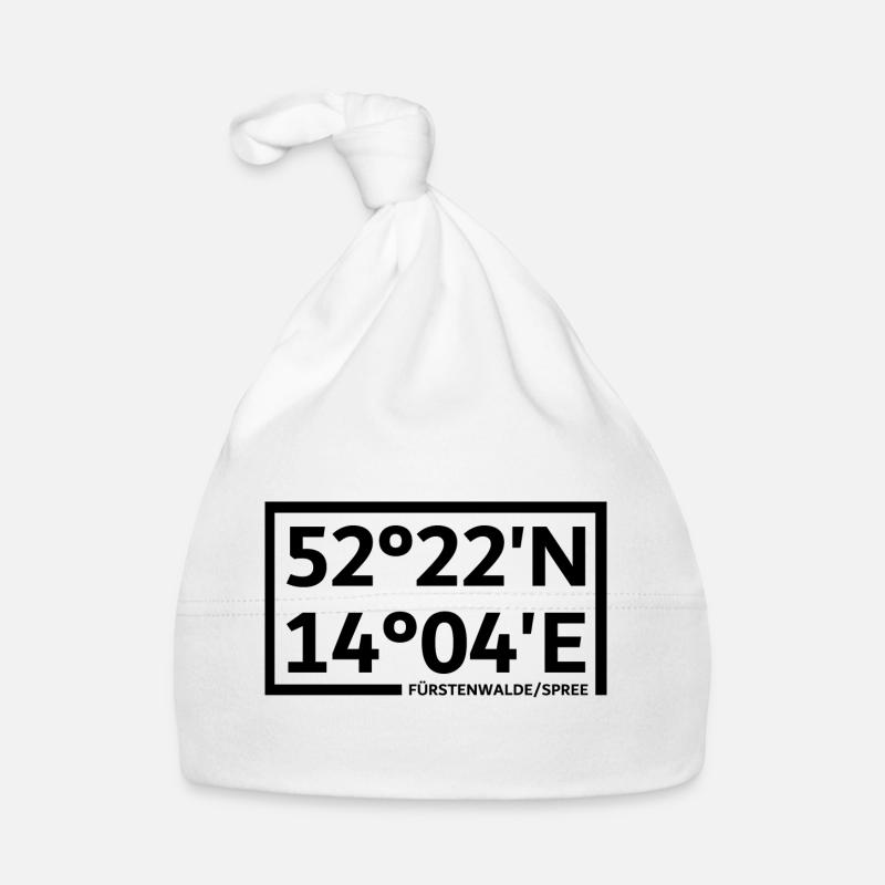 Fürstenwalde/Spree coordinates Organic Baby Cap