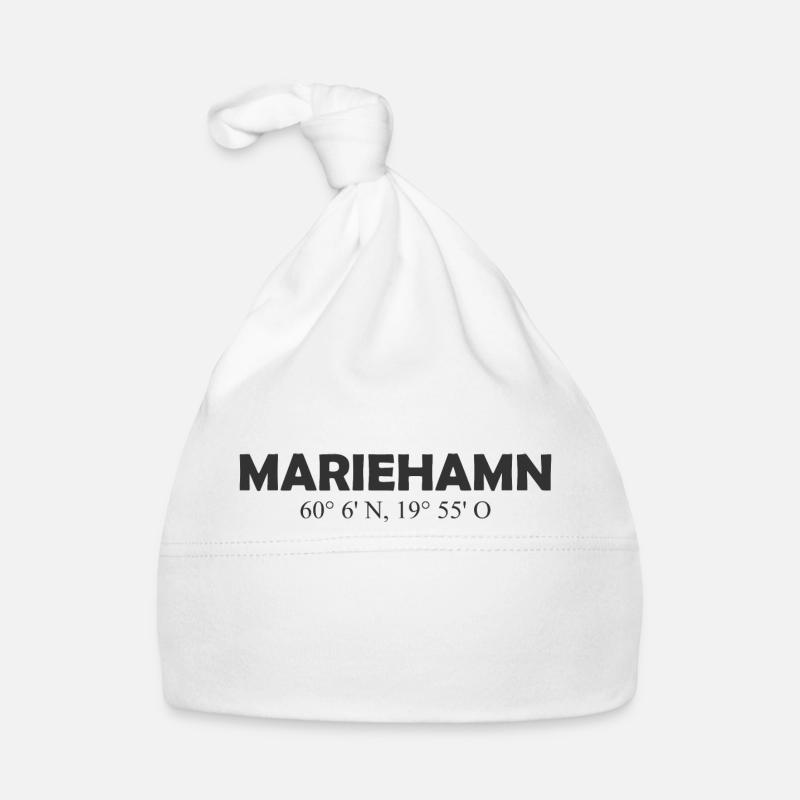 Mariehamn - Finlande - Coordonnées - Longitude Bonnet bio Bébé