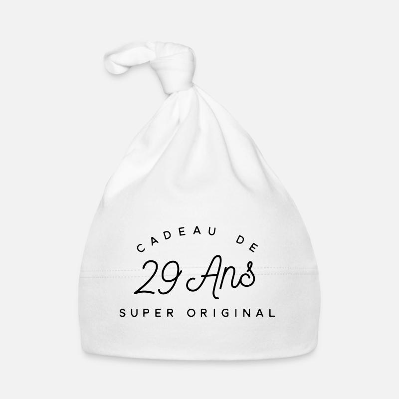 Cadeau 29 ans Bonnet bio Bébé