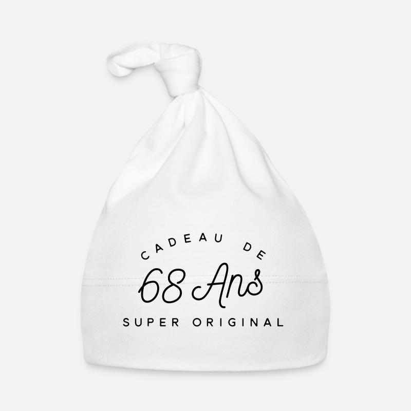 Cadeau 68 ans  Bonnet bio Bébé