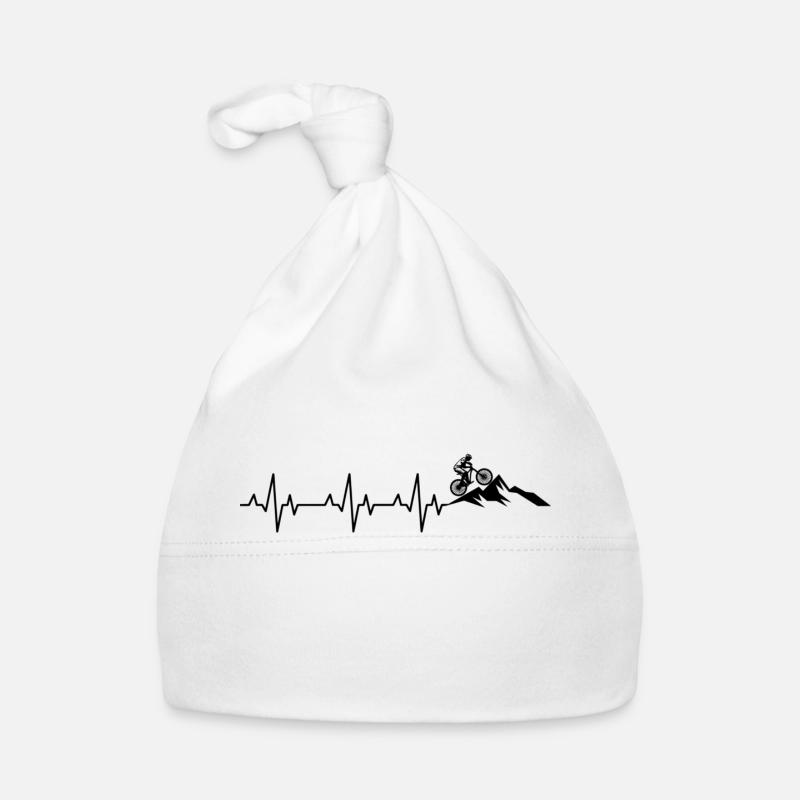 VTT, vélos, cyclisme - Bonnet bio Bébé - blanc