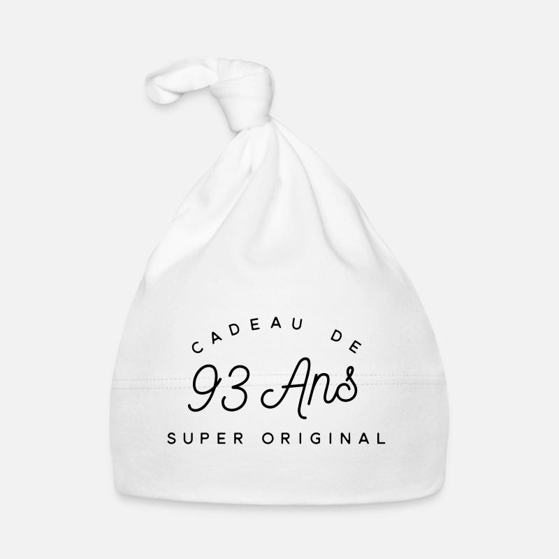 Cadeau 93 ans  Bonnet bio Bébé