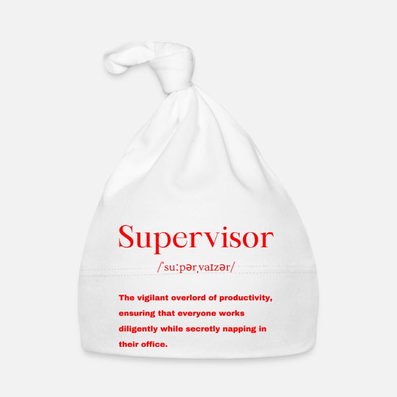 Supervisor Definition Organic Baby Cap