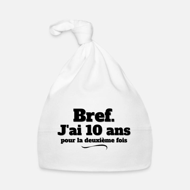 anniversaire 20 ans, 20 ans, j'ai 20 ans Bonnet bio Bébé