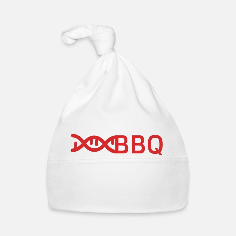 Le barbecue est dans mon ADN - Bonnet bio Bébé - blanc