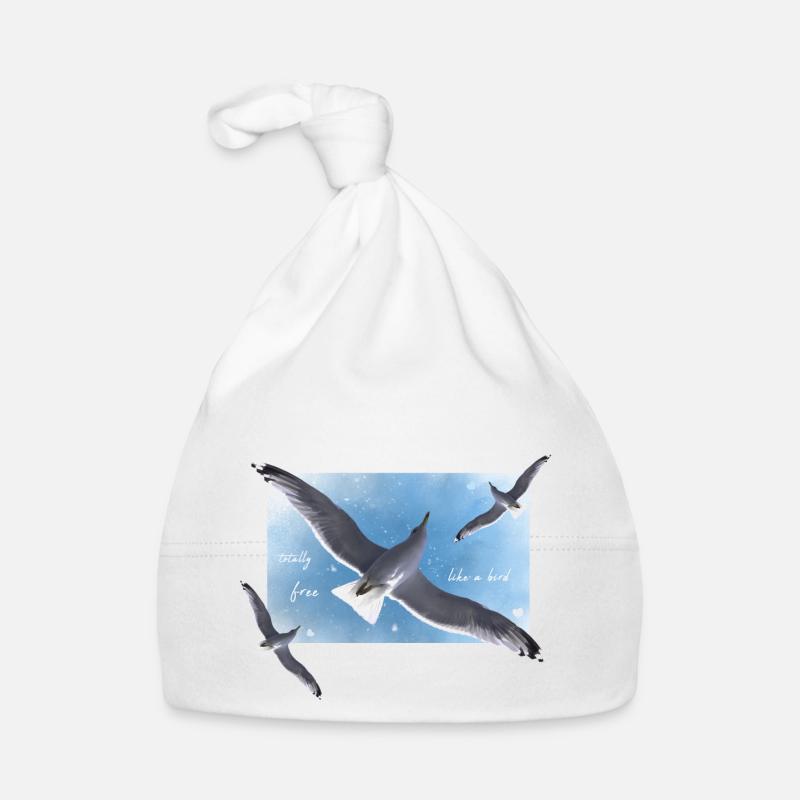frei sein wie ein Vogel Baby Bio-Mütze