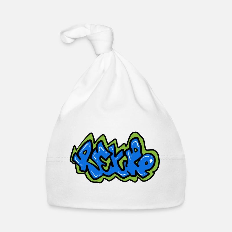 Retro graffiti design Organic Baby Cap