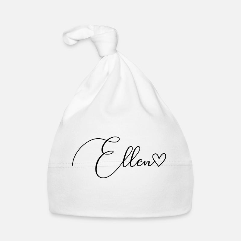 Ellen Name Vorname Mädchen Baby Bio-Mütze