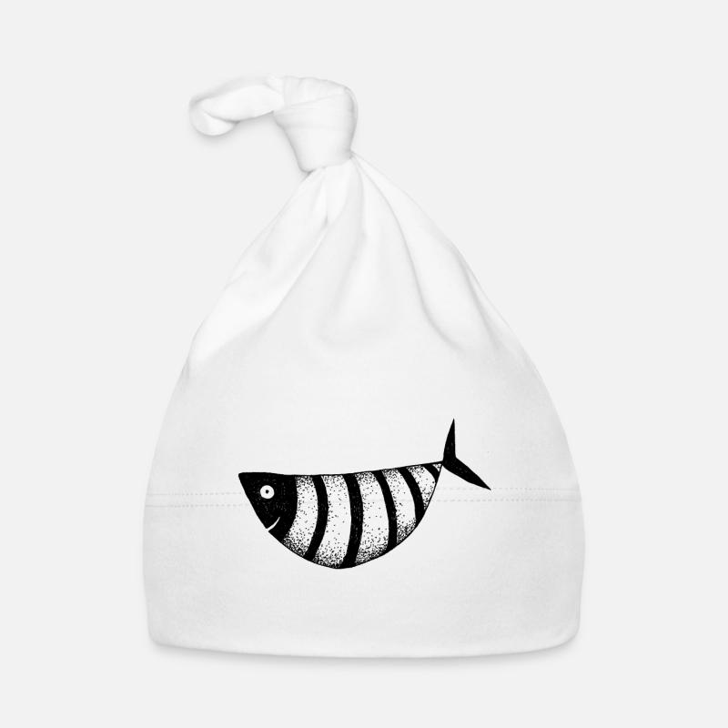Poisson drôle Bonnet bio Bébé