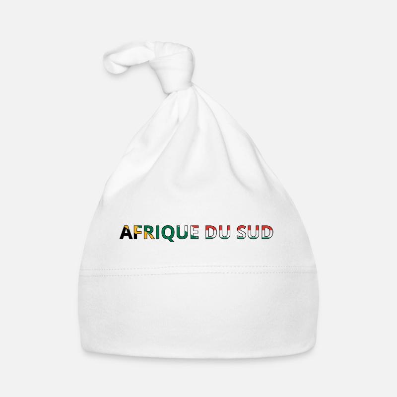Drapeau Afrique du Sud Bonnet bio Bébé