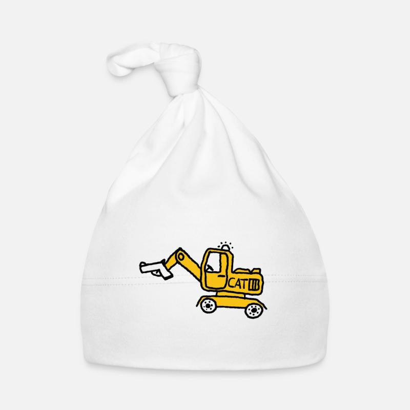 Construction danger Organic Baby Cap