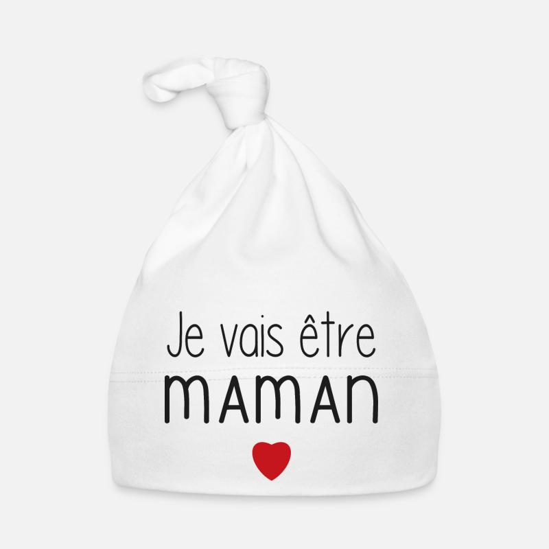 Ich werde Mama - Herz Baby Bio-Mütze
