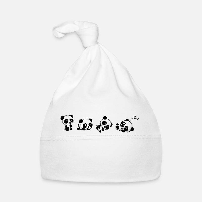 Wie Panda rolls-Panda Lover Baby Bio-Mütze