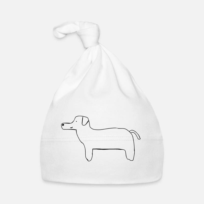 Cane Disegnato Cappellino ecologico per neonato