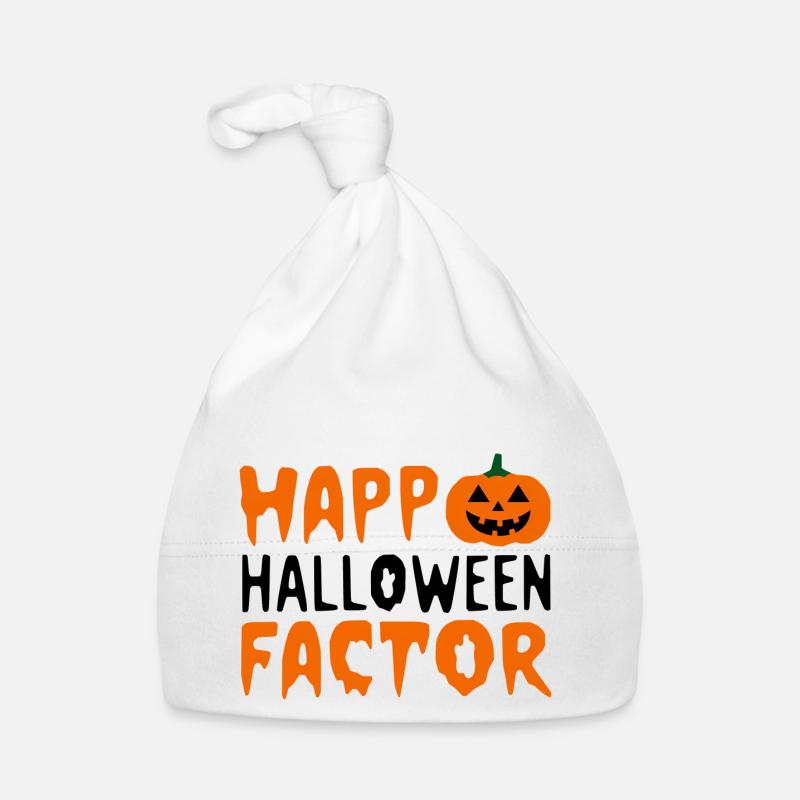 Happy Halloween Factor Pumpkin Organic Baby Cap