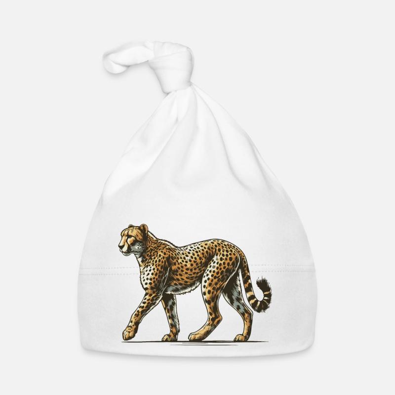 Cheetah Organic Baby Cap