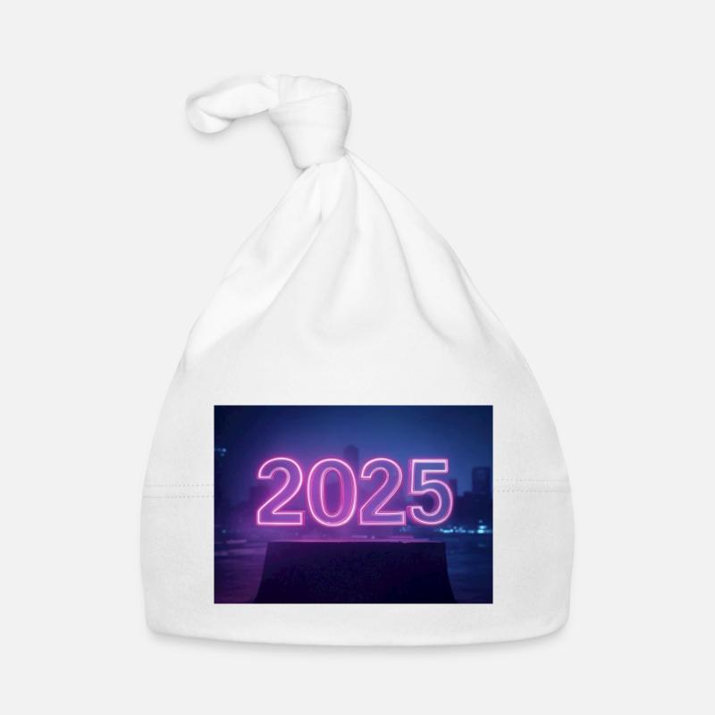 2025 style - Bonnet bio Bébé - blanc