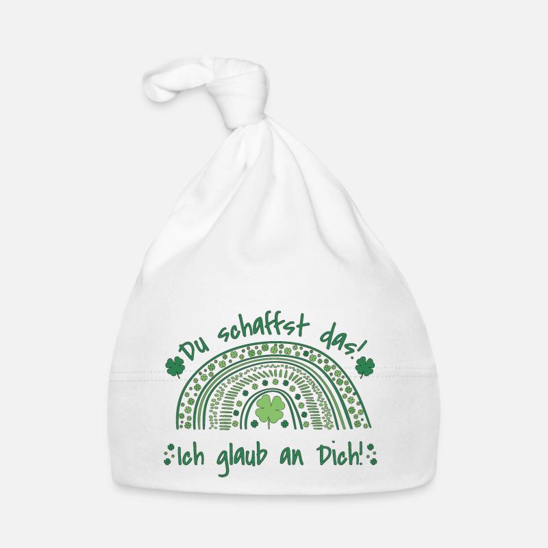 Du schaffst das! Ich glaub an dich - Glücksbringer Baby Bio-Mütze