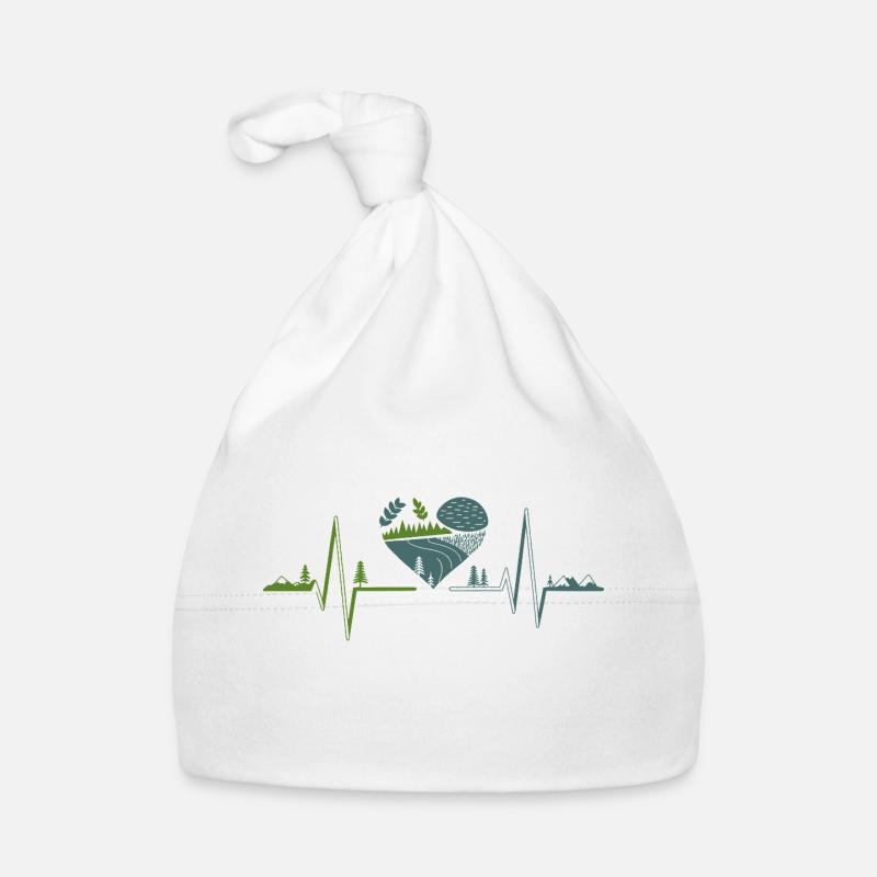 Natur - Herzschlag Baby Bio-Mütze
