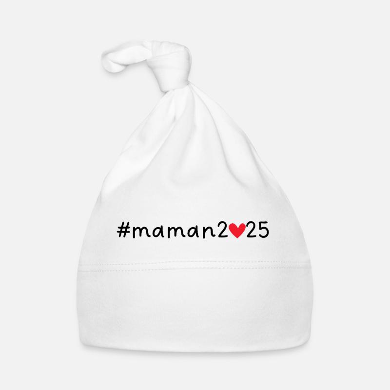 Maman 2025 Bonnet bio Bébé