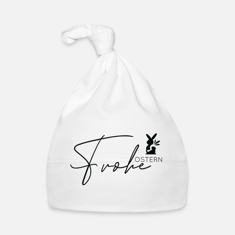 Frohe Ostern 🐰🌸 Baby Bio-Mütze
