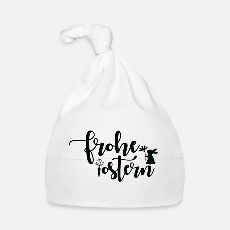 Frohe Ostern 🐰🌸 Baby Bio-Mütze