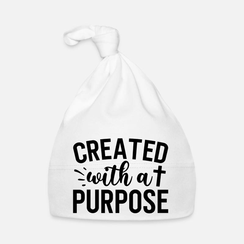 created with a purpose Baby Bio-Mütze