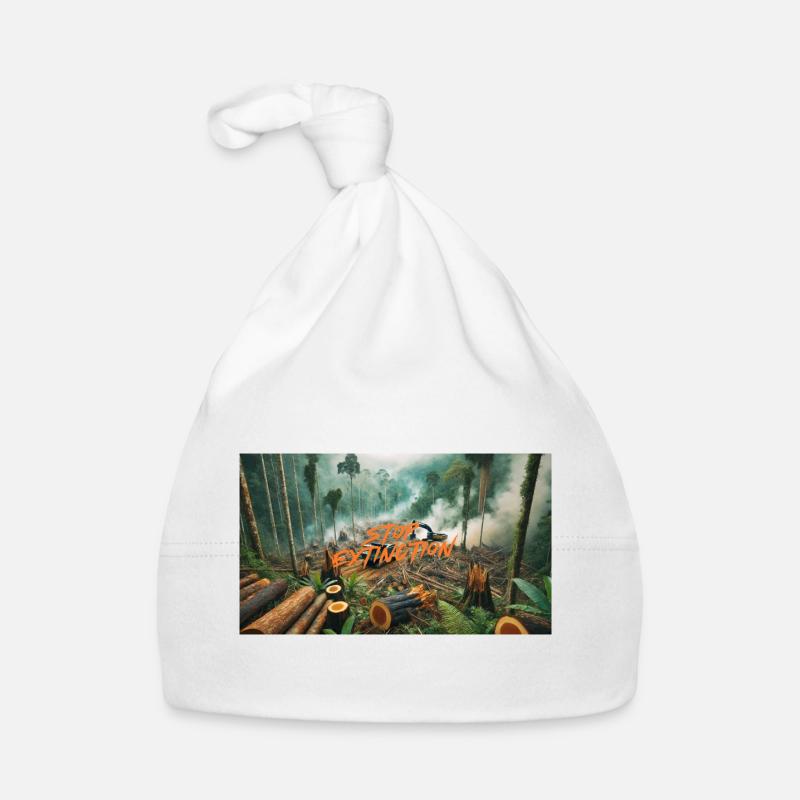 Stop Extinction : Conception de la protection des forêts Bonnet bio Bébé