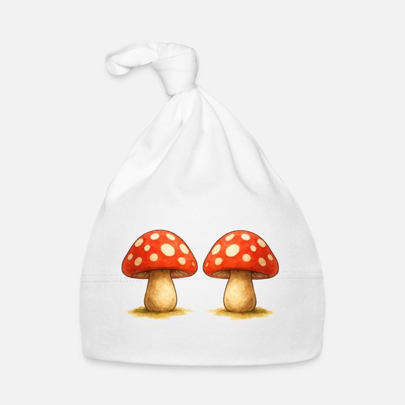 Bande dessinée champignon Bonnet bio Bébé