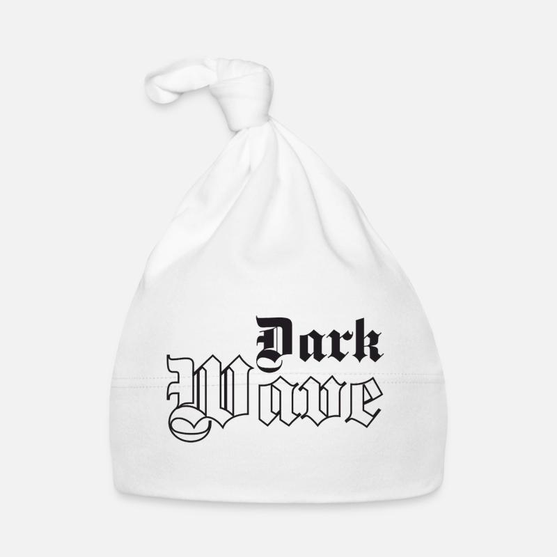 Dark Wave music Gothic Typography Organic Baby Cap