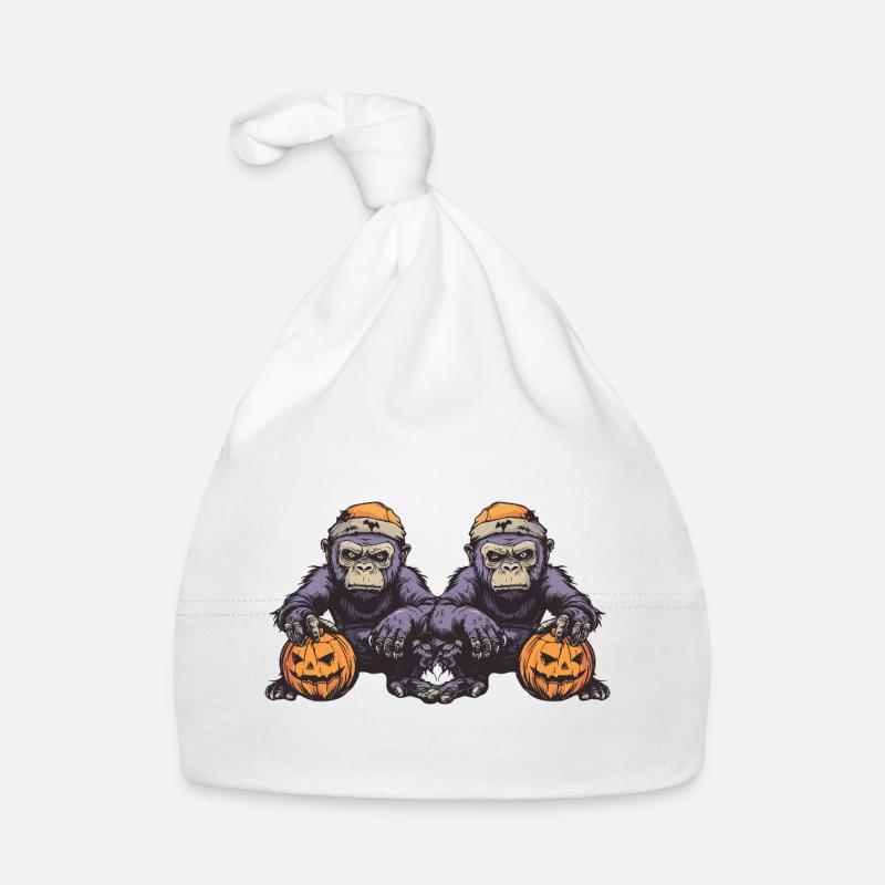 Gorille Halloween Team Drôle Bonnet bio Bébé