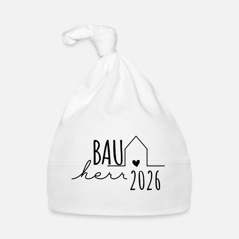 Constructeur 2026 Maison Construction Cadeau Homme Bonnet bio Bébé