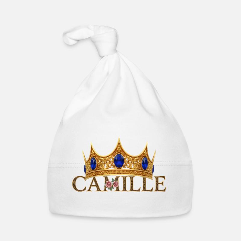 Couronne dorée Monogramme Camille Bonnet bio Bébé
