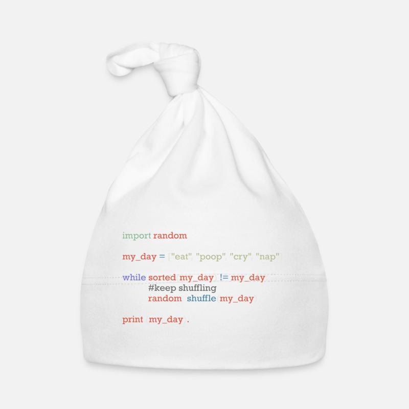 Funny python code about everyday life, baby Organic Baby Cap