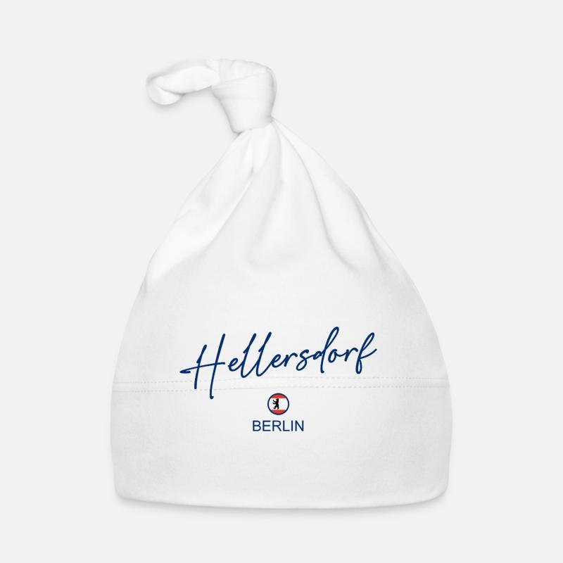 Hellersdorf - Drapeau de Berlin - Ours de Berlin Bonnet bio Bébé