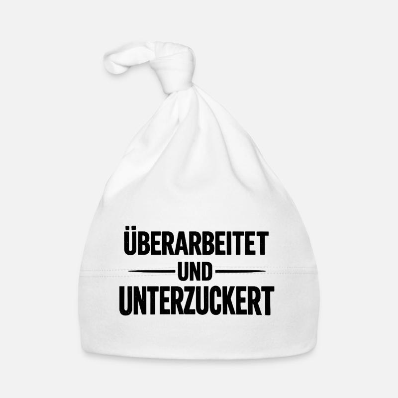 Ueberarbeitet und unterzuckert schwarz Baby Bio-Mütze