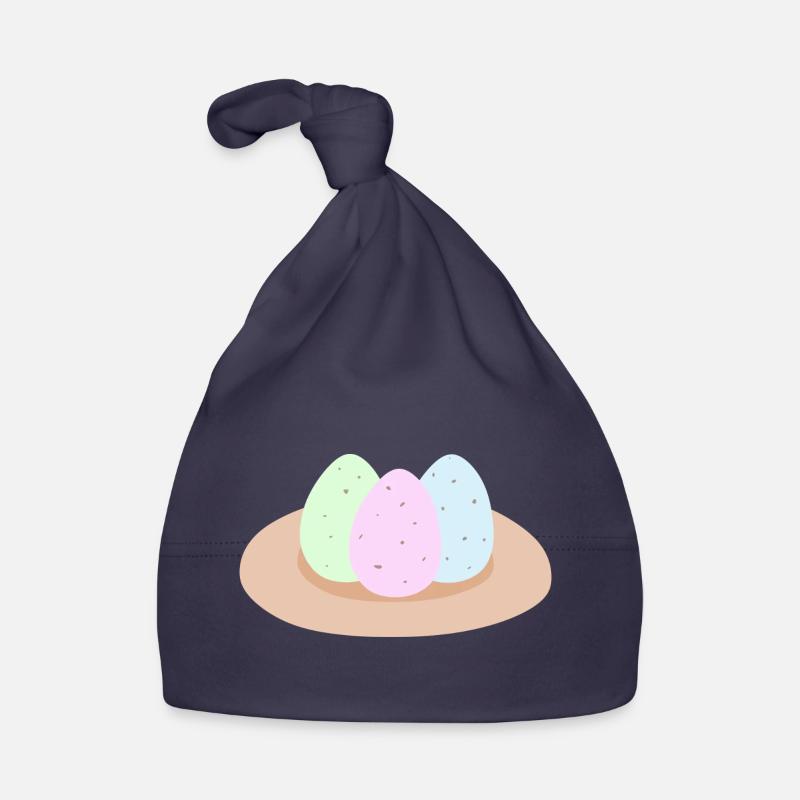 Pastel Easter Egg Nest Organic Baby Cap