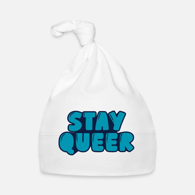 Bleib queer Baby Bio-Mütze