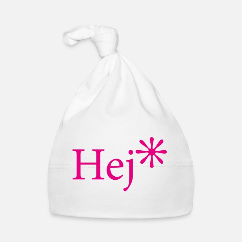 Hej Pink Sternchen Gruß Baby Bio-Mütze