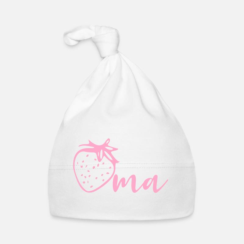 Erdbeeren Oma Baby Bio-Mütze