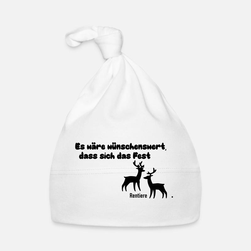 Rentiere Baby Bio-Mütze