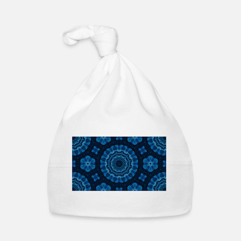 Azure Mandala Kaleidoscope Bonnet bio Bébé
