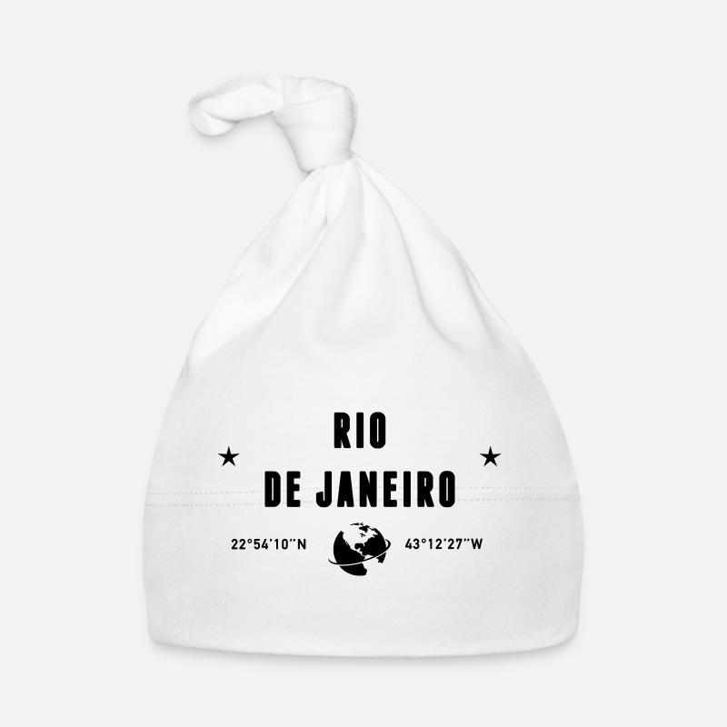 Rio De Janeiro Coordinates Earth Organic Baby Cap