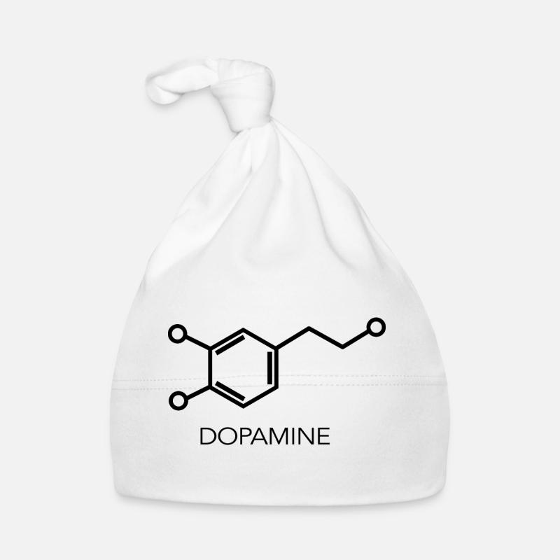 Conception scientifique minimaliste de la molécule de dopamine Bonnet bio Bébé