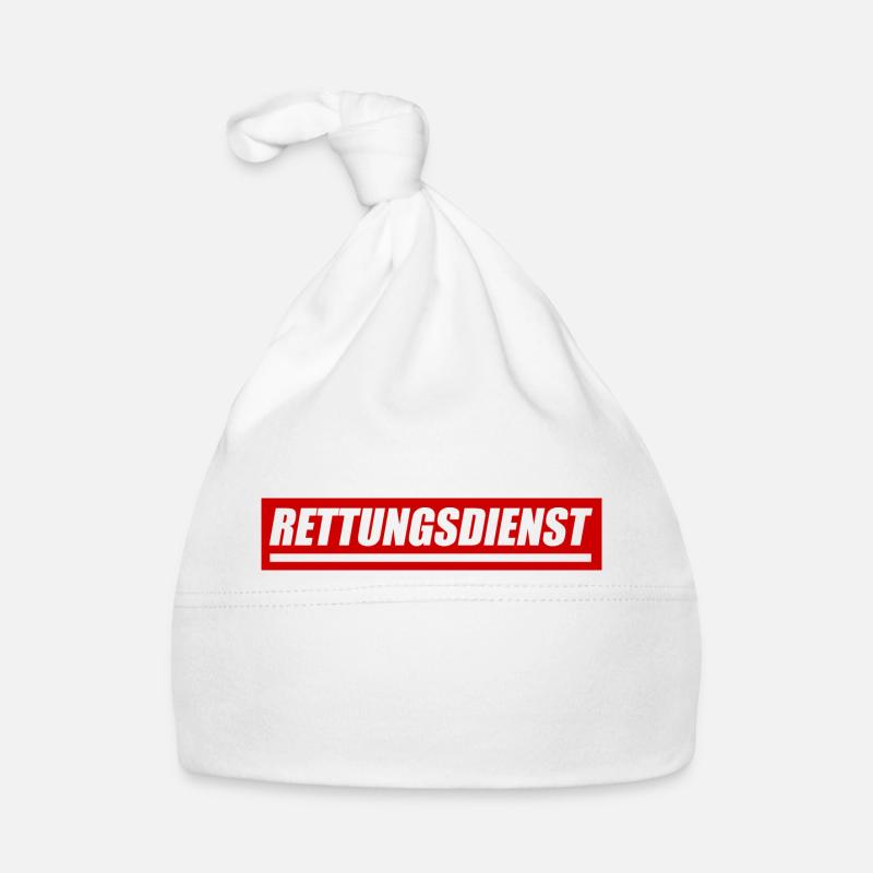 Rettungsdienst - größere Version Baby Bio-Mütze