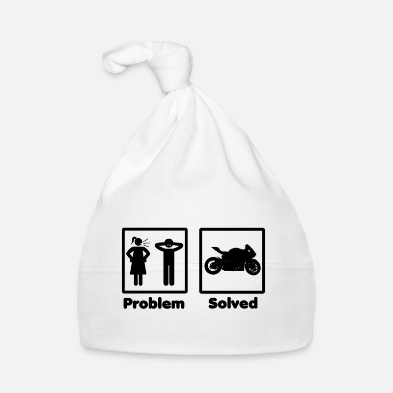 problem solved motorcycle bike Organic Baby Cap