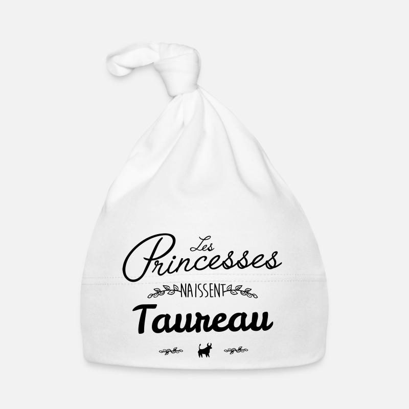 Les Princesse naissent taureau Bonnet bio Bébé