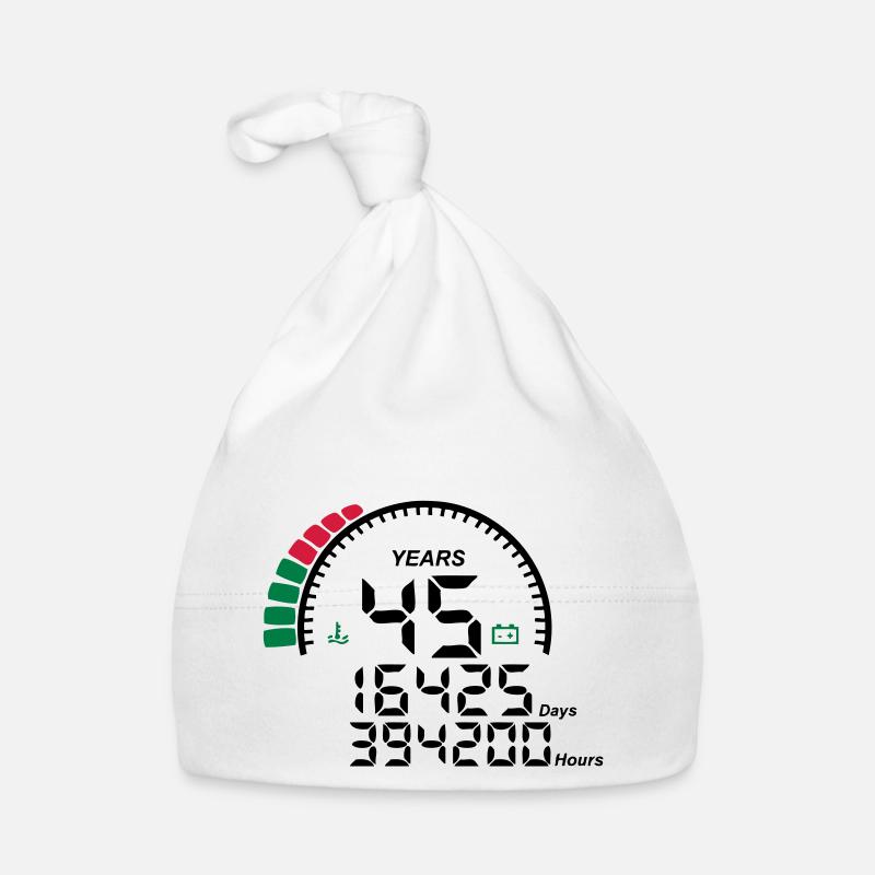 years 45 years anniversary meter Organic Baby Cap