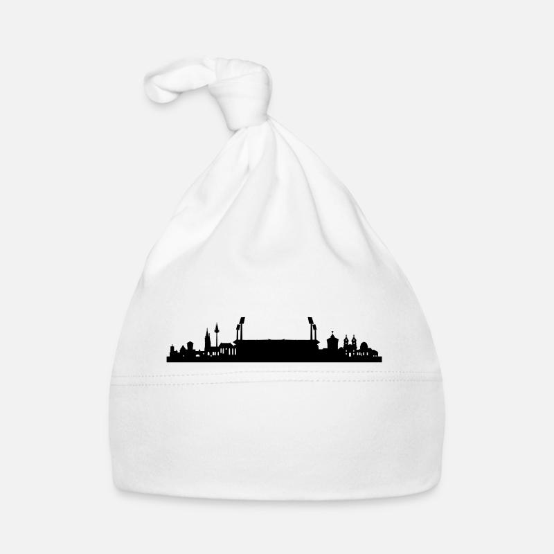 Nürnberg Skyline Stadion Baby Bio-Mütze